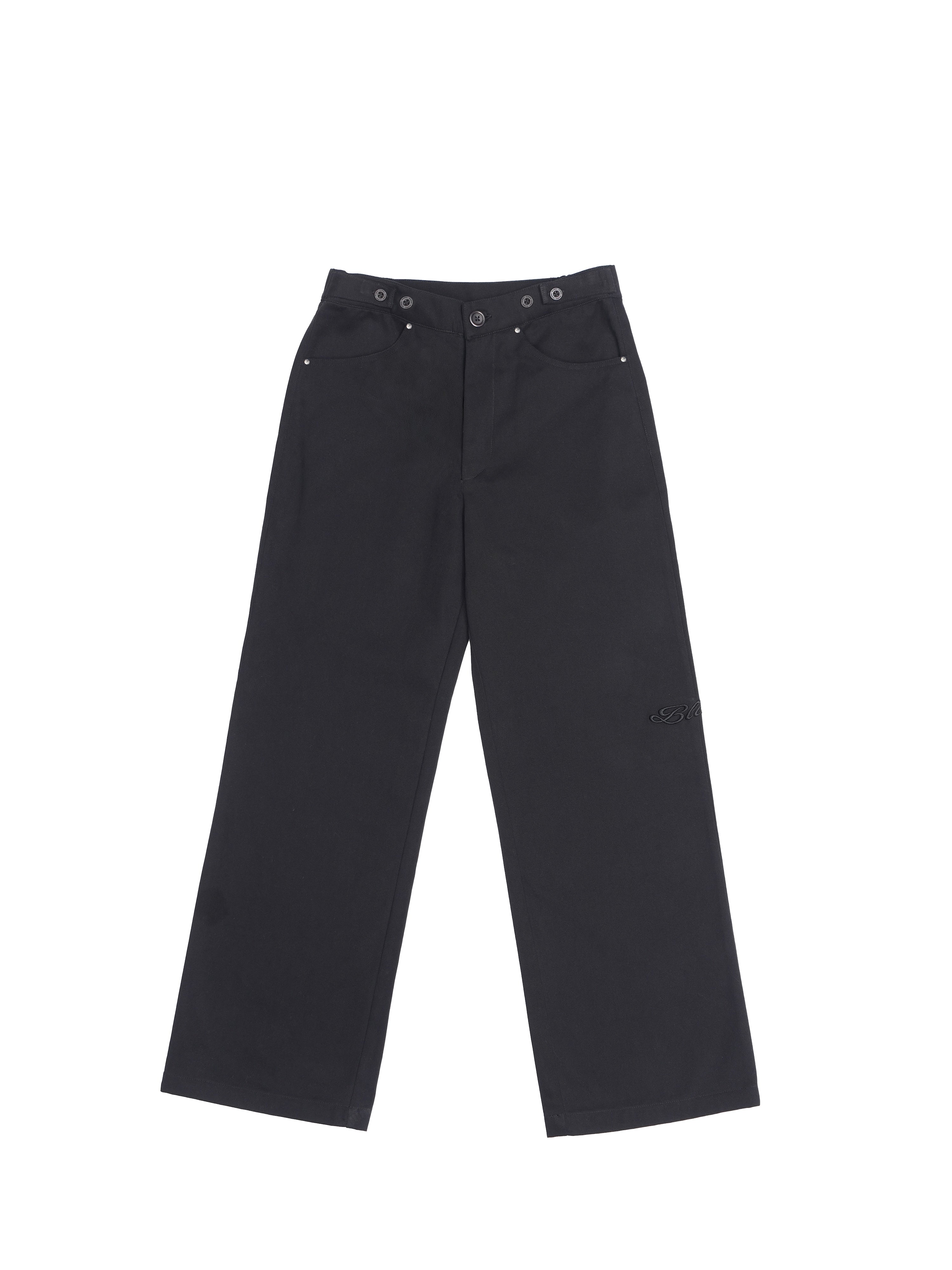 Black Twill Pants